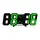 ​3D Led Wall Clock Date Temperature Display Digital Alarm Clock for Home Living Room Office Warehouse -  Green 52000640