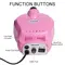 35000RPM Professional Nail Drilling Machine for Manicure Drill Tips Electric Nail Sander Pedicure File Polisher Equipment Tools - Black 261_11296_mini