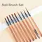 9PCS UV Gel Nail Brush Liner DIY Painting Pen Manicure Acrylic Drawing Brush for Nail Art Design Nails Tip Display Painting Tool 318_11677_mini