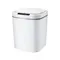 ​15L Touch free Smart Knock Induction Trash Bin with Infrared Motion Sensor Garbage Can - White 452