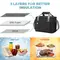 ​15L Portable Insulated Cooler Bag for Travel Hiking Beach Picnic BBQ Party - Black 657_14784_mini