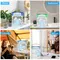 Desktop Cold Air Fan Humidifier Mini Air Cooler Mist Sprayer with Colourful Night Light - Green 597_14290_mini