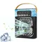 Desktop Cold Air Fan Humidifier Mini Air Cooler Mist Sprayer with Colourful Night Light - Green 597_14285_mini