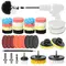​38PCS Car Polishing Pads Waxing Buffing Sponge Pad Kit Set  Car Polisher Buffer Waxer Sander Tool 687