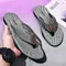 Men's Women Striped Flip-flops Summer Indoor Outdoor Lightweight Comfortable Non-slip Street Walking Beach Vacation Slides 1014_18813_mini