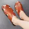 ​New Casual Leather Men Sandals Light Breathable Flats Hollow Out Male Shoes Summer Outdoor Daily Men Slippers Hot Sale Half Drag 1017_18881_mini