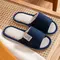 Home Linen Slippers For Men In Spring&Autumn Comfortable Bedroom Open-toed&Breathable Slippers Men's & Women's Shoes 995_18521_mini