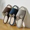 Home Linen Slippers For Men In Spring&Autumn Comfortable Bedroom Open-toed&Breathable Slippers Men's & Women's Shoes 995_18528_mini