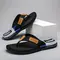 Men Mixed Colors Flip-flops Summer Comfortable Thick Sole Non-Slip Walking Shoes Round Head Lightweight Beach Slippers 1013_18800_mini