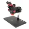 YCS-6558X 6.5X-58X 360° Rotation Trinocular Stereo Zoom Microscope with Big Base 1010