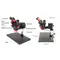 YCS-6558X 6.5X-58X 360° Rotation Trinocular Stereo Zoom Microscope with Big Base 1010_18775_mini