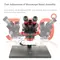 YCS-6558X 6.5X-58X 360° Rotation Trinocular Stereo Zoom Microscope with Big Base 1010_18770_mini
