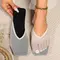 2025 Women's Baotou Slippers Women's Summer Flat Bottom Fashion Outwear Simple Slippers Hollow Breathable Mesh Women's Slippers 973