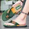 Men Mixed Colors Flip-flops Summer Comfortable Thick Sole Non-Slip Walking Shoes Round Head Lightweight Beach Slippers 1013_18792_mini
