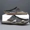​New Casual Leather Men Sandals Light Breathable Flats Hollow Out Male Shoes Summer Outdoor Daily Men Slippers Hot Sale Half Drag 1017_18873_mini