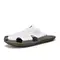 ​New Casual Leather Men Sandals Light Breathable Flats Hollow Out Male Shoes Summer Outdoor Daily Men Slippers Hot Sale Half Drag 1017_18879_mini