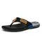 Men Mixed Colors Flip-flops Summer Comfortable Thick Sole Non-Slip Walking Shoes Round Head Lightweight Beach Slippers 1013_18806_mini