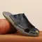 ​New Casual Leather Men Sandals Light Breathable Flats Hollow Out Male Shoes Summer Outdoor Daily Men Slippers Hot Sale Half Drag 1017_18893_mini