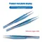 Precision Titanium Alloy Tweezers Professional Repair Fingerprint Fly Line Phone Motherboard Antimagnetic Electronics Forceps 1029_19092_mini