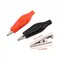 25pcs 28MM 35MM 45MM Metal Alligator Clip Crocodile Electrical Clamp Testing Probe Meter Black Red with Plastic 1108_19639_mini
