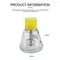 Relife RL-055 150ml Automatic Push-type Copper Core Metal Straw Alcohol Glass Bottle 1032_19127_mini