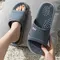 Solid Colour Men's Slippers Bathroom Anti-slip Massage Sandals Women Simple Soft Bottom Health Shoes 1024_19042_mini