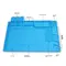Silicone Repair Pad Thick Soldering Heat-Resistant Blue Soldering Mat Insulation No Lead Antistatic Work Pad PC Repair 1043_19190_mini