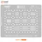 AMAOE EMMC 3 BGA Reballing Stencil For Android Nand Flash EMMC EMCP UFS LPDDR PCIE 1057