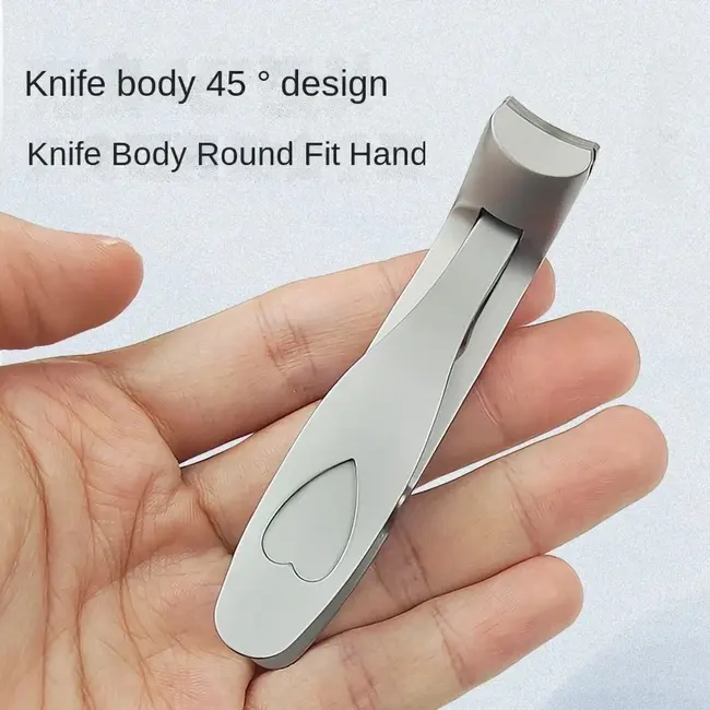 Professional Stainless Steel Nail Clippers – Toenail and Fingernail Trimmer for Thick Nails, Manicure and Pedicure Tool - Silver 230_10975