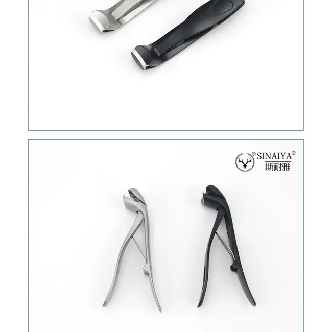 Professional Stainless Steel Nail Clippers – Toenail and Fingernail Trimmer for Thick Nails, Manicure and Pedicure Tool - Silver 230_10986