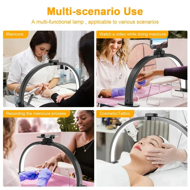 Desktop Nail and Beauty Lamp – Adjustable Brightness and Color Temperature Refill Lamp 215_10879