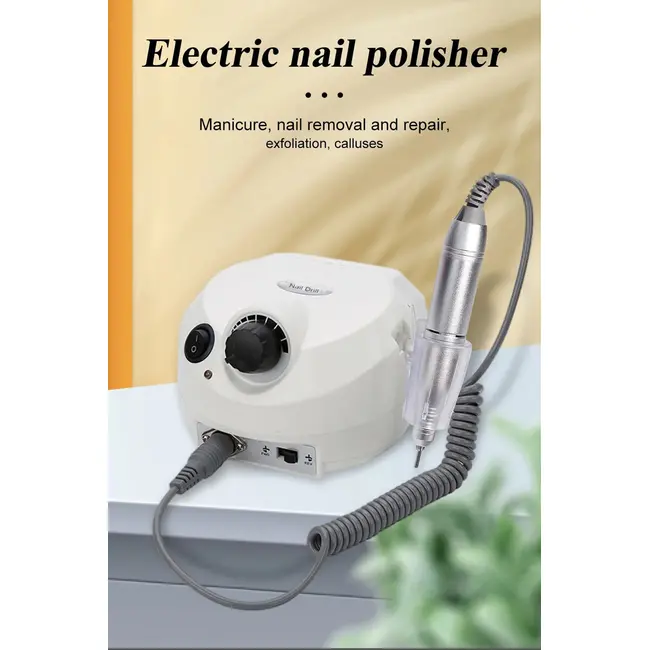 35000RPM Professional Nail Drilling Machine for Manicure Drill Tips Electric Nail Sander Pedicure File Polisher Equipment Tools - Black 261_11293