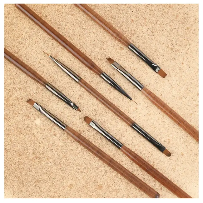9PCS UV Gel Nail Brush Liner DIY Painting Pen Manicure Acrylic Drawing Brush for Nail Art Design Nails Tip Display Painting Tool 318_11684