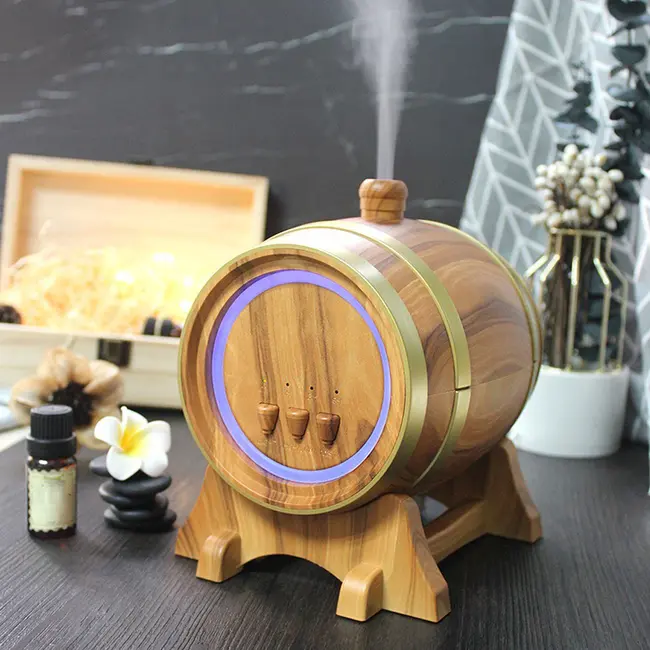 ​Creative Intelligent Wine Barrel Aroma Diffuser Electric with BT Speaker - 2Pcs 355_12050