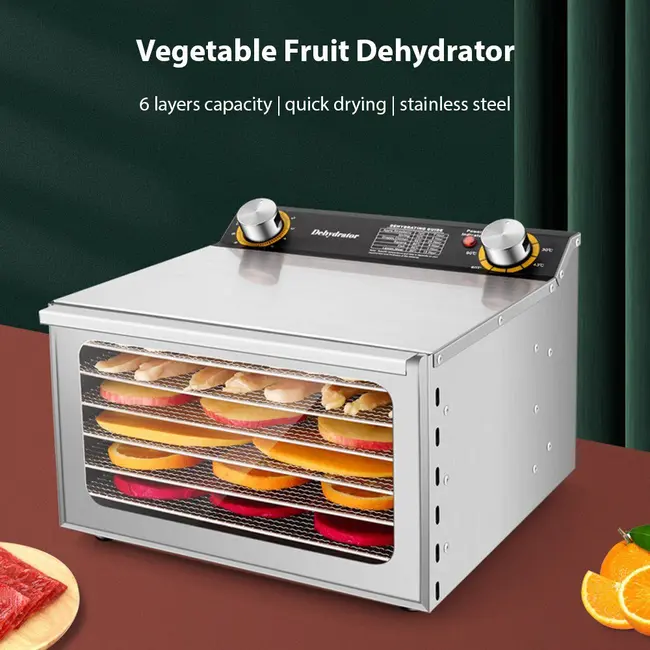 Excalibur Dehydrators for Food and Jerky 400W 5-Tray 24H Timer Adjustable Temperature Control 30-90°C Vegetable Fruit Dehydrator with Visible Window for Home & Commercial Use 359_12089