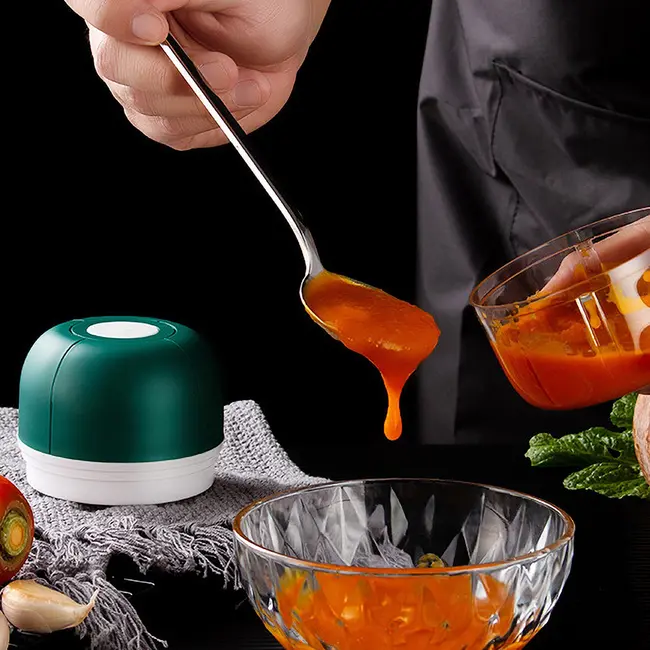 ​Mini Electric Garlic Chopper 100mL - Green 519_13606