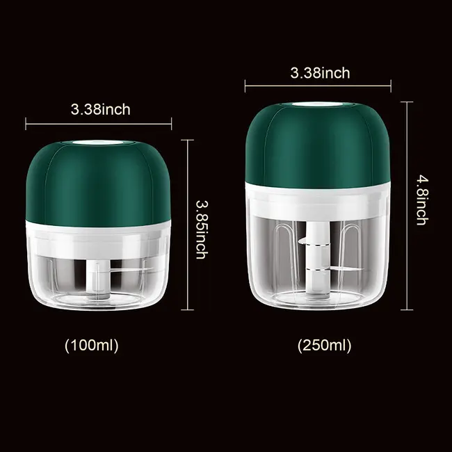 ​Mini Electric Garlic Chopper 100mL - Green 519_13611