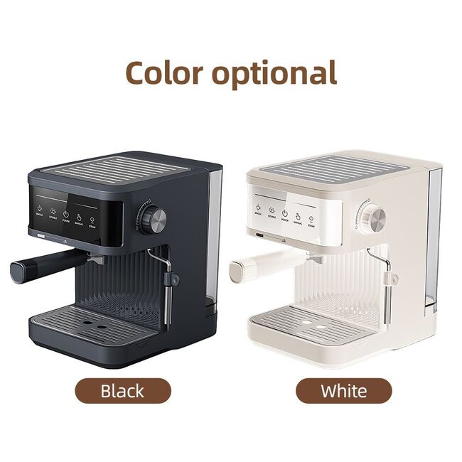 ​Multifunctional Electric Coffee Maker 850W 20Bar Mini Coffee Machine with Portafilter, Single and Double Portafilter Basket, 92 degrees Celsius Smart Brew 3 stage adjustable steam wand for Latte Art Espresso - Black 475_13172