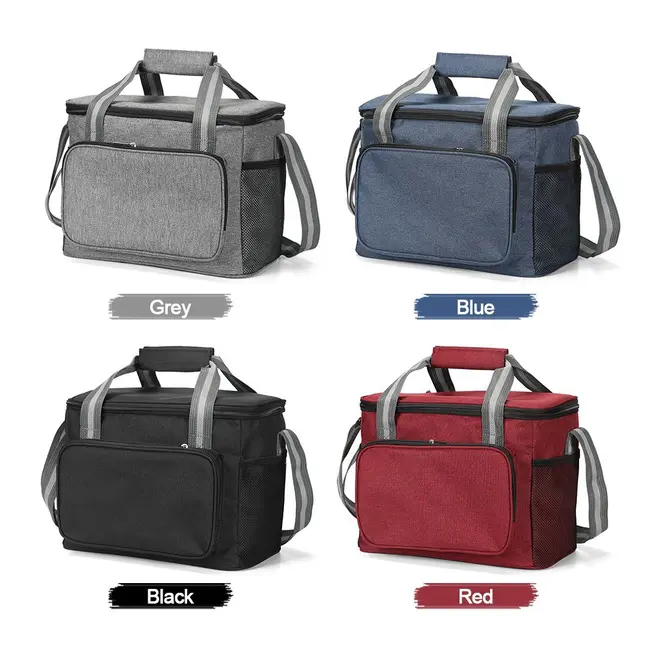 ​15L Portable Insulated Cooler Bag for Travel Hiking Beach Picnic BBQ Party - Black 657_14781