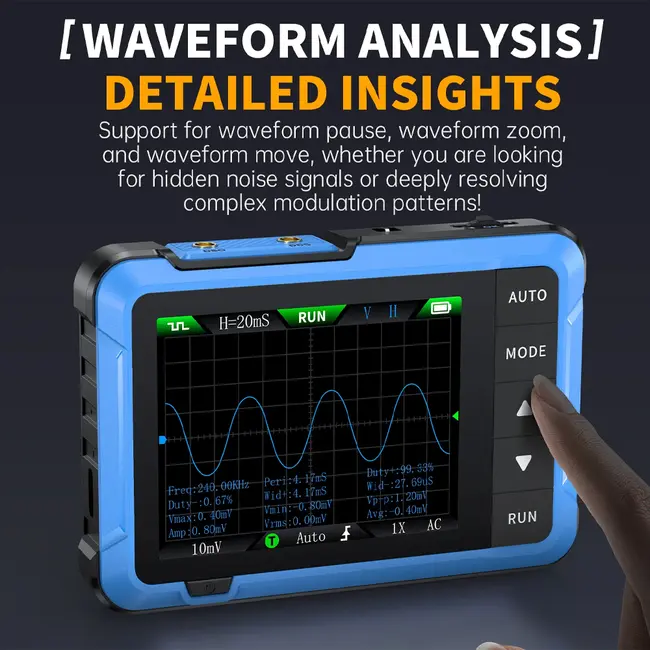 ​Fnirsi DSO-510 Handheld 2-in-1 10MHz Bandwidth Oscilloscope + Signal Generator 783_15857