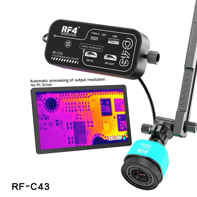 ​RF-C43 Independent Thermal Imaging,Quick Touch Design,Directly Connected To The Monitor，It Can Connected All Microscope Cameras 797_15989