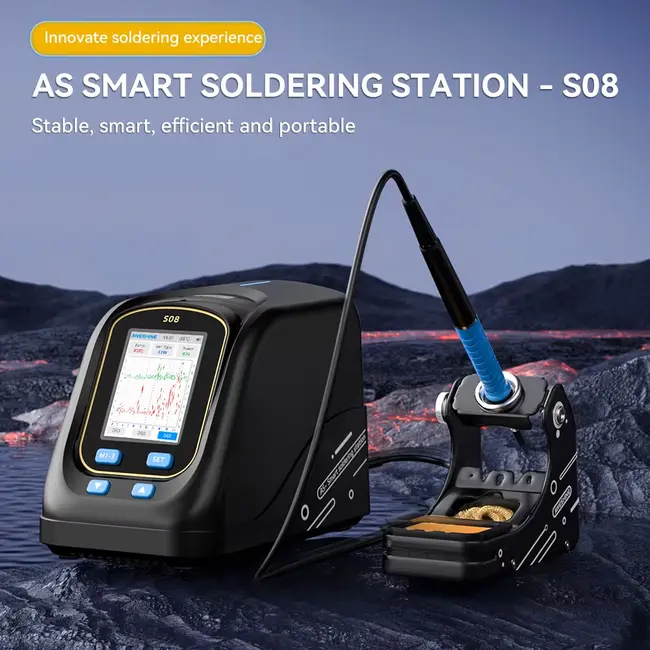 AWESHINE S08 C210 Soldering Iron Precision Soldering Station Control Temperature Welding Rework Station for PCB Chip Repair 860_16534