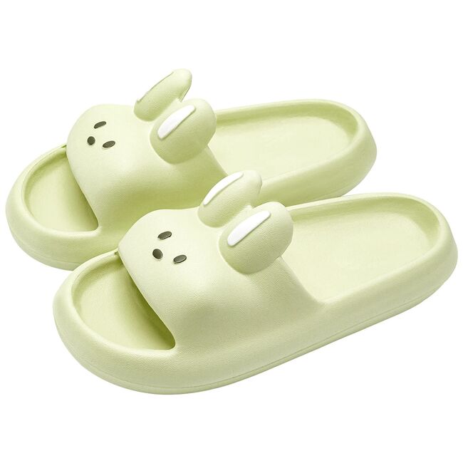 Cartoon Rabbit Slippers Women Men Couples House Slides Shower Beach Sandals Soft EVA Thick Sole Cute Bathroom Non Slip Shoes 931_17263