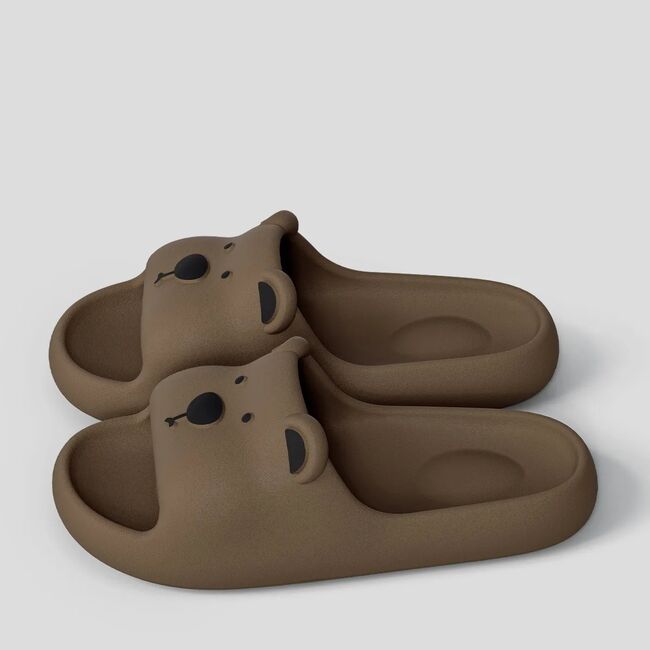 Cute Bear Women Home Slippers Summer Flat Beach sandals Fashion Soft Non-Slip Slides Indoor Outdoor Men Bathroom Flip Flops 932_17292