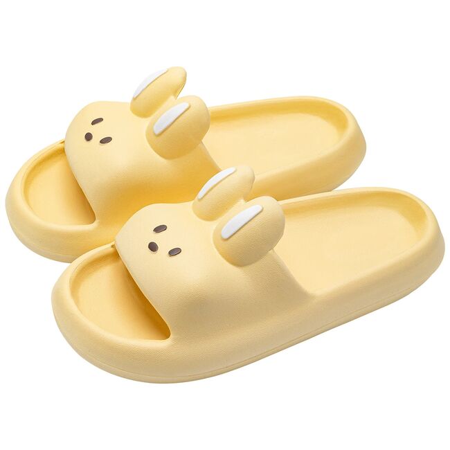 Cartoon Rabbit Slippers Women Men Couples House Slides Shower Beach Sandals Soft EVA Thick Sole Cute Bathroom Non Slip Shoes 931_17268