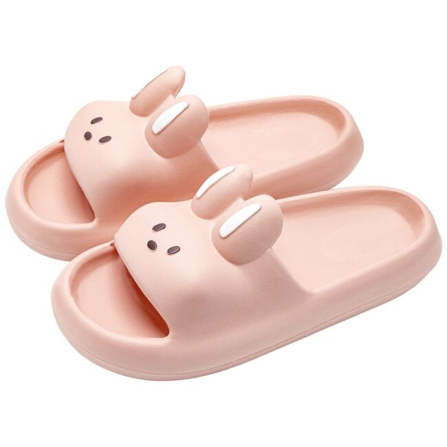Cartoon Rabbit Slippers Women Men Couples House Slides Shower Beach Sandals Soft EVA Thick Sole Cute Bathroom Non Slip Shoes 931_17264