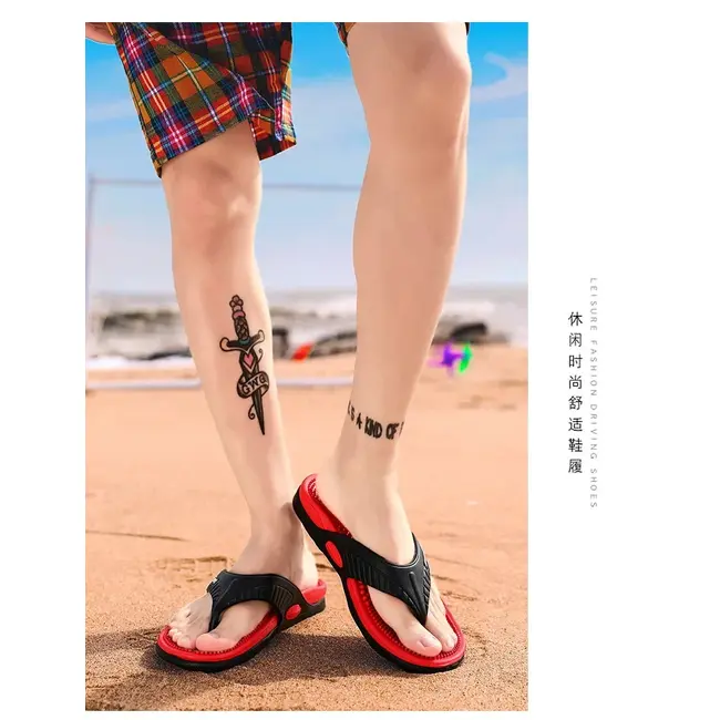 Flip Flops for Men Summer Breathable Beach Shoes Sandals Men Luxury Flip Flops Breathable Plus Big Size Men Slippers 46 1005_18724