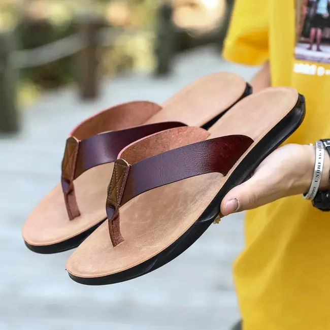 Size 38-47 New Flip-flops For Men Casual Cool Beach Summer Shoes Hotel Slippers Man Light Flats Luxe Men's Shoes 1022_18999