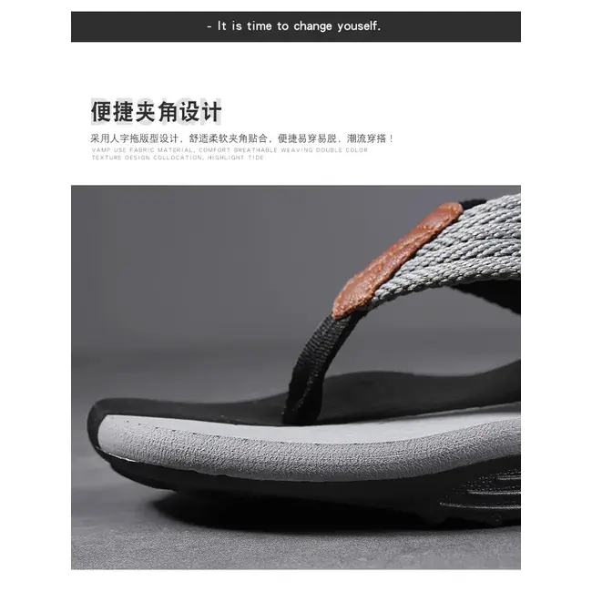 Men's Women Striped Flip-flops Summer Indoor Outdoor Lightweight Comfortable Non-slip Street Walking Beach Vacation Slides 1014_18823