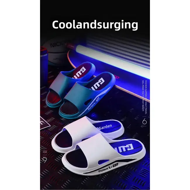 Men's Summer Thick Bottom Super Soft Slippers Indoor Home Use Bath Room Shower Outdoor Wearable Flip Flops PVC Material 1016_18856